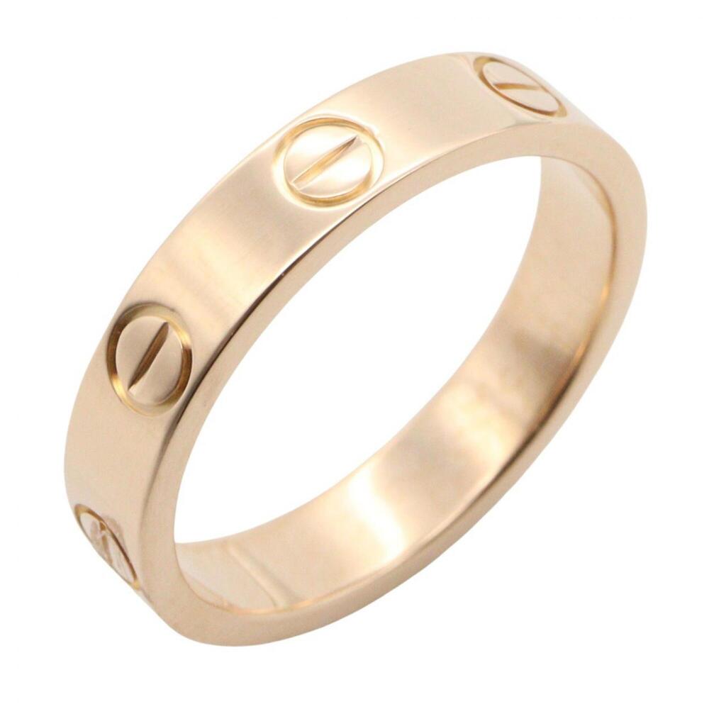 Cartier Mini Love Ring, 18K Pink Gold (PG), Men's/Women's, Tone, B4085200